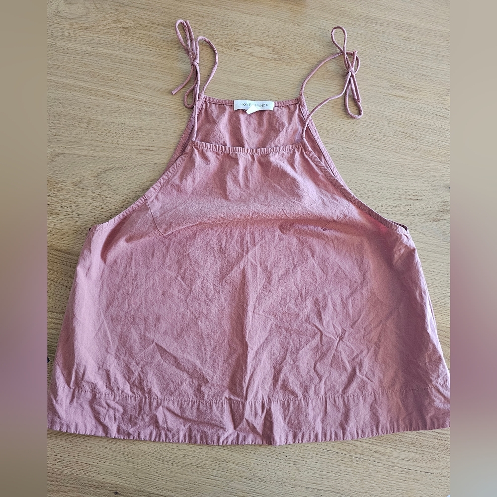 Honey Punch Mauve Pink Sleeveless Top – Size M‎ – Adjustable Tie Straps 🌸